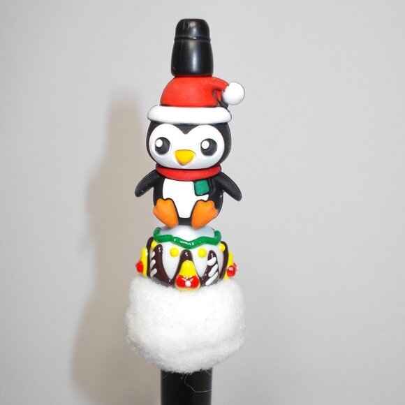 Christmas Penguin Pen - Picture 2 of 2